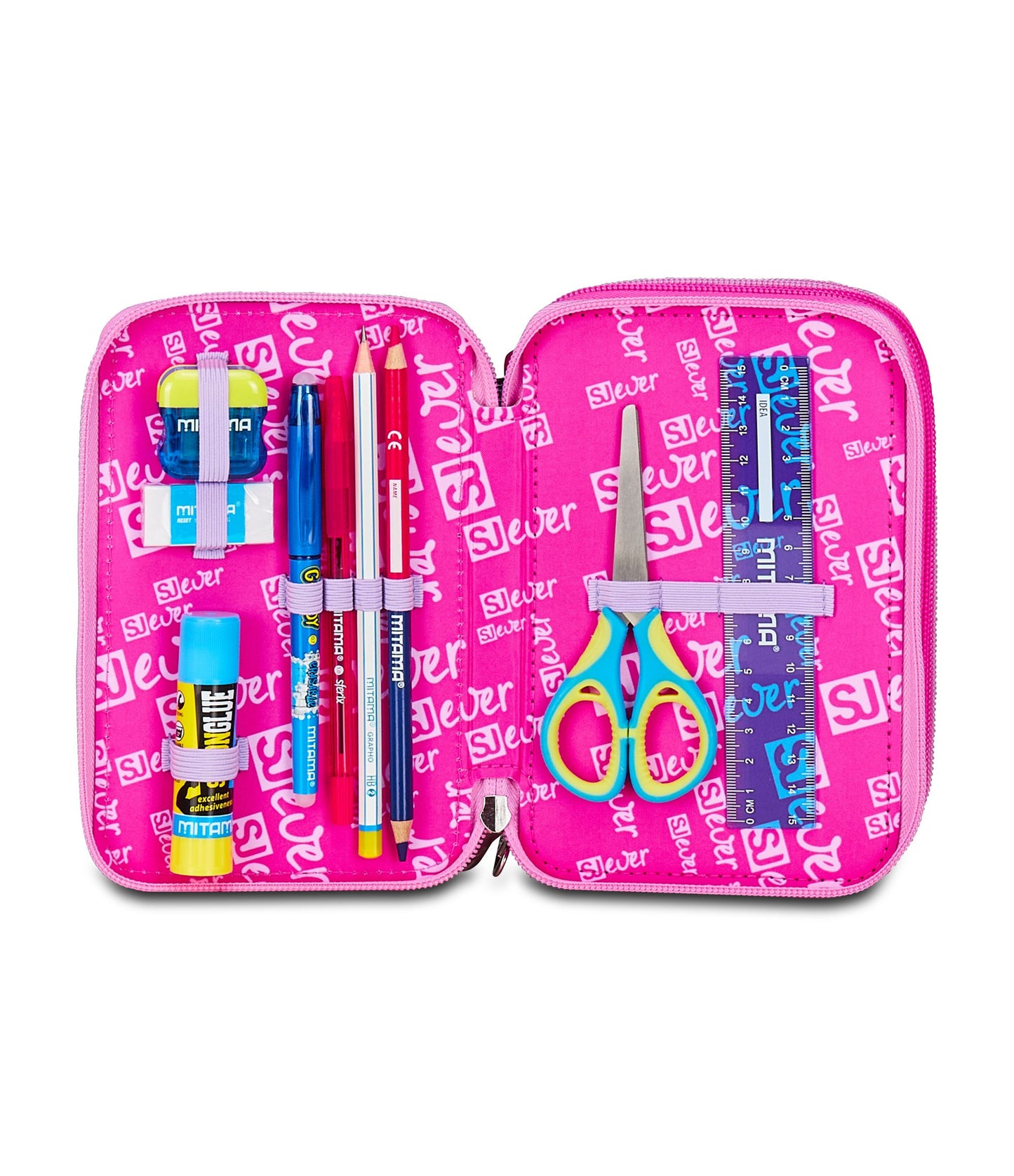 Astuccio 3 Zip Fixstar Girl SJ Ever - Seven Junior Ever