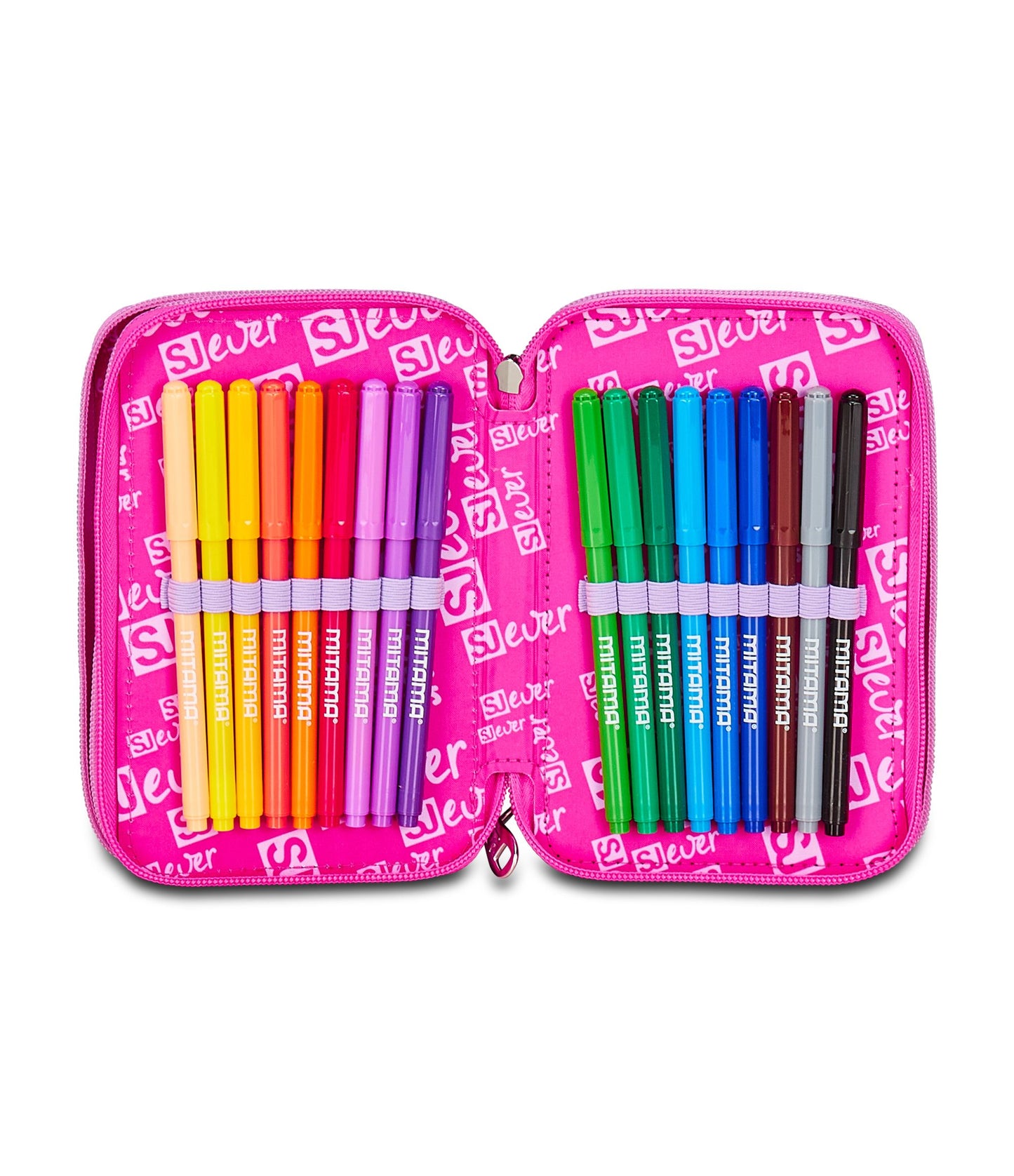Astuccio 3 Zip Fixstar Girl SJ Ever - Seven Junior Ever