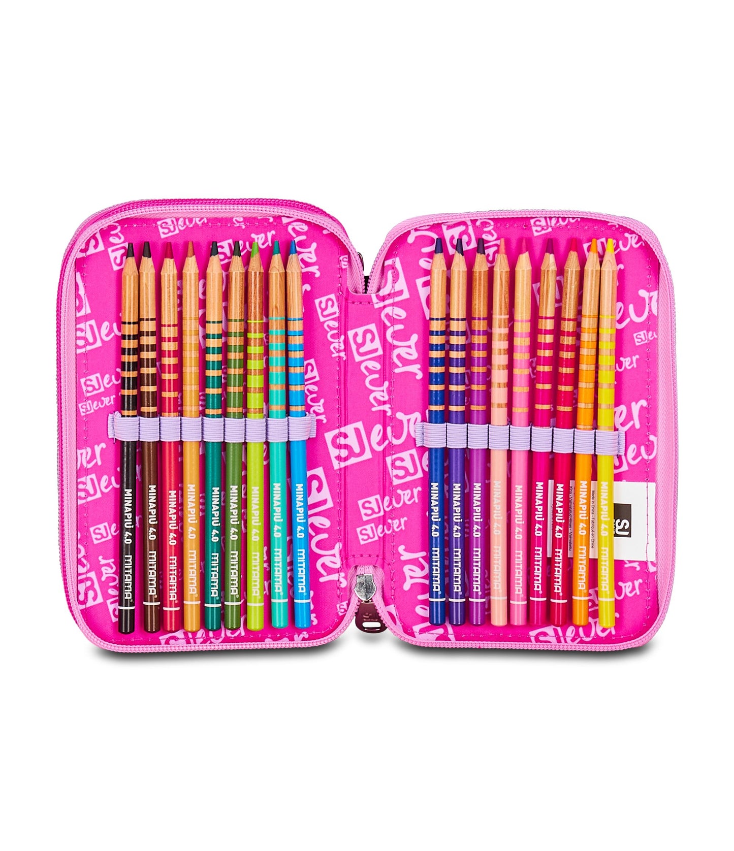 Astuccio 3 Zip Fixstar Girl SJ Ever - Seven Junior Ever