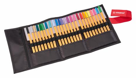 Fineliner STABILO point 88 - Rollerset con 25 colori assortiti ARTY Edition da 0.4mm