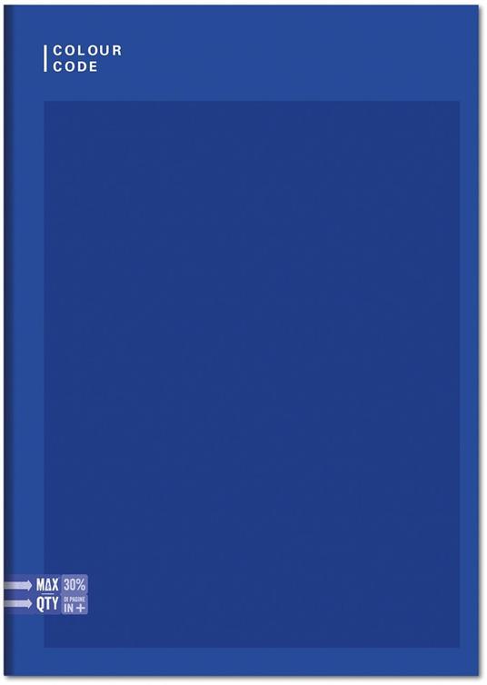 Quaderno A4 Maxi 100gr. Colour Code Colorful. 1 Rigo con Margine - Seven