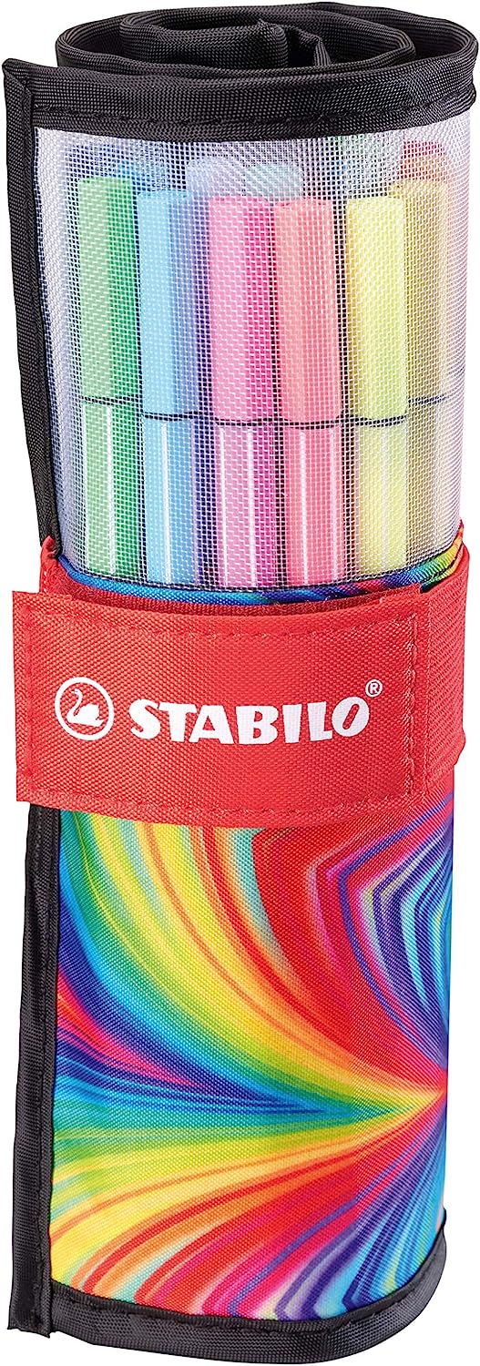 Pennarello Premium - STABILO Pen 68 - Rollerset con 25 colori assortiti punta da 1mm - ARTY Edition