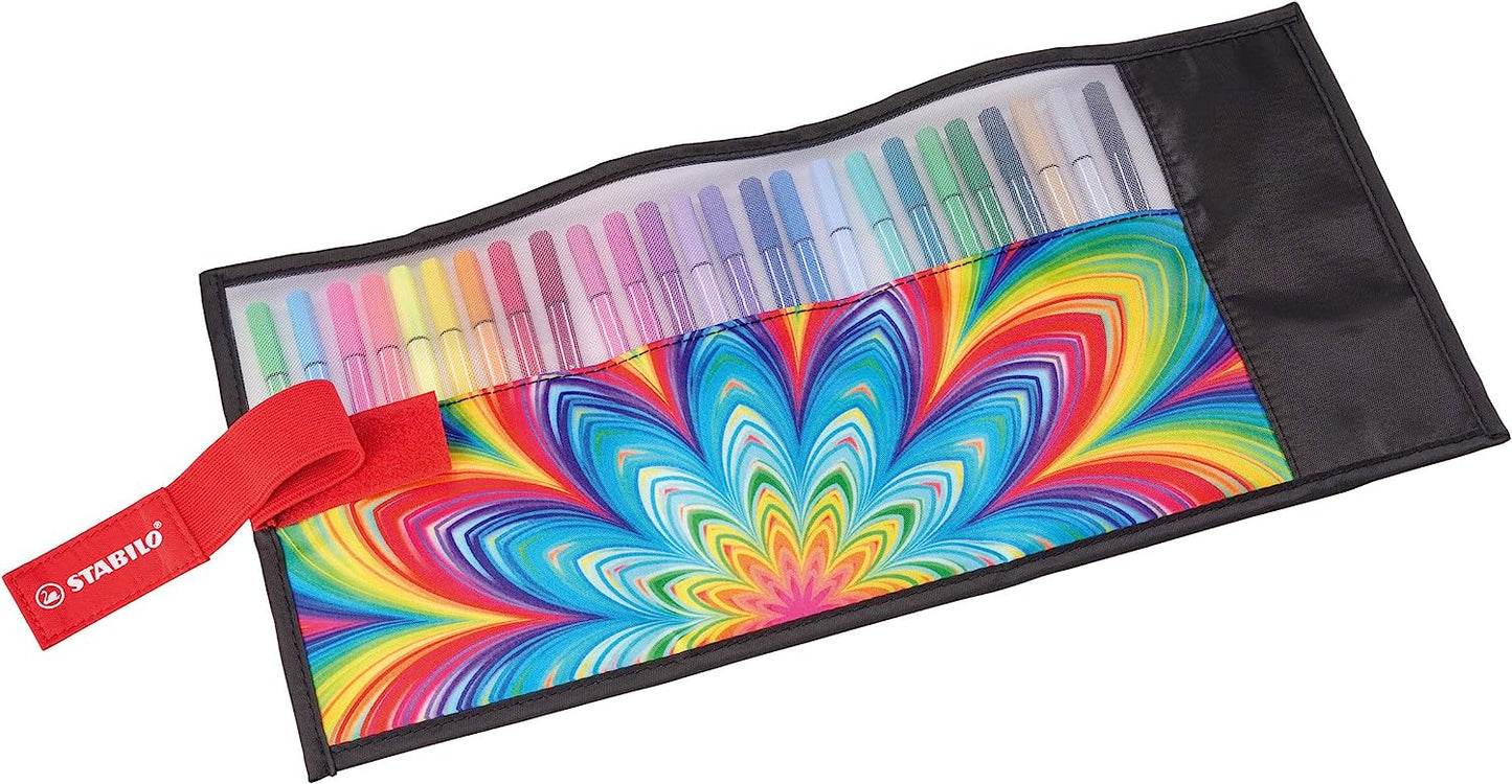 Pennarello Premium - STABILO Pen 68 - Rollerset con 25 colori assortiti punta da 1mm - ARTY Edition
