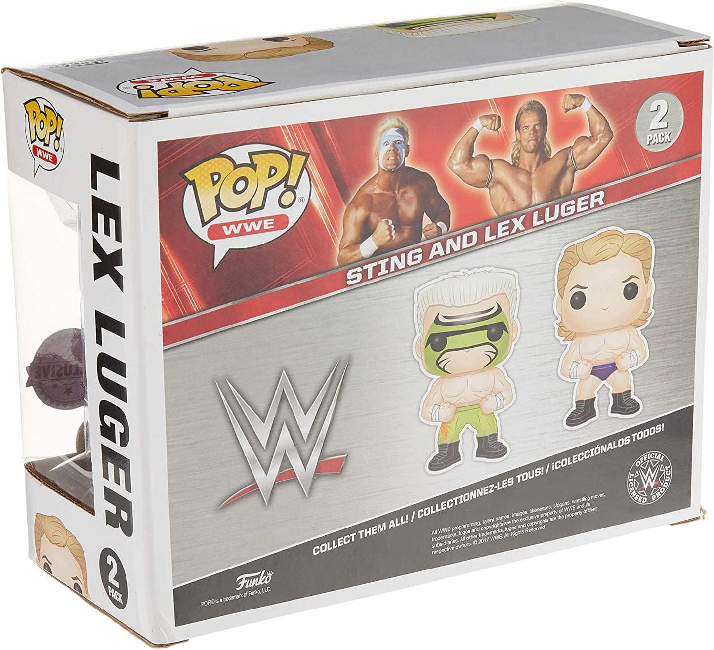 Funko POP - Figurine WWE- 2-Pack Lex Luger & Surfer Sting Exclu Pop 10cm - 0889698203319