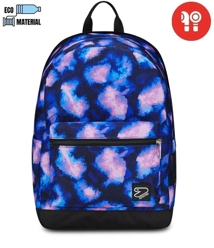 Zaino Seven® reversibile pockets con earphones wireless - THE DOUBLE BLUE GALAXY 200102453-368