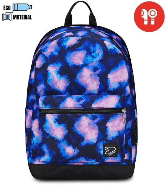 Zaino Seven® reversibile pockets con earphones wireless - THE DOUBLE BLUE GALAXY 200102453-368