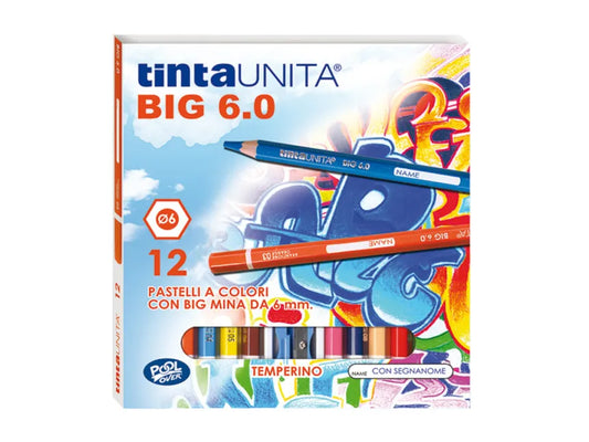 Pastelli Tinta Unita Big 6.0mm conf. da 12 - PoolOver