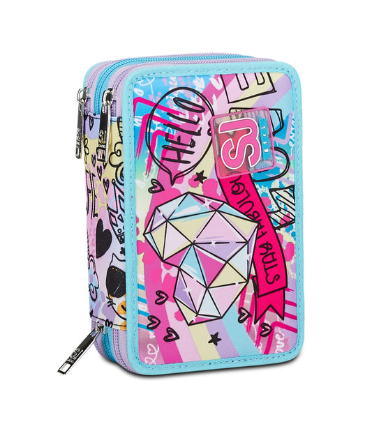 Astuccio 3 zip Seven SJ Gang - COLORJAM Girl 30C202409-429