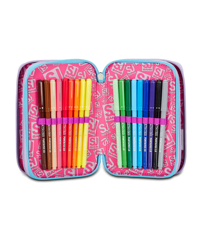 Astuccio 3 zip Seven SJ Gang - COLORJAM Girl 30C202409-429