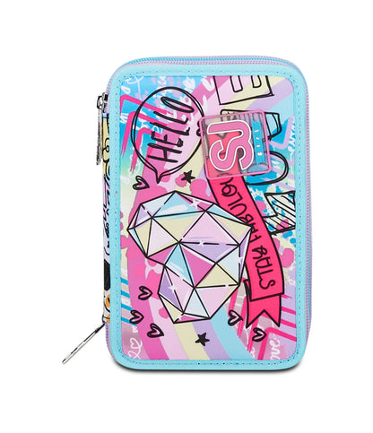 Astuccio 3 zip Seven SJ Gang - COLORJAM Girl 30C202409-429