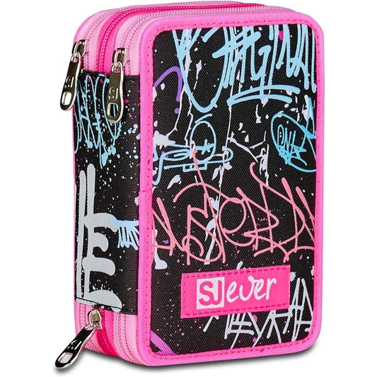 Astuccio 3 Zip Fixstar Girl SJ Ever - Seven Junior Ever