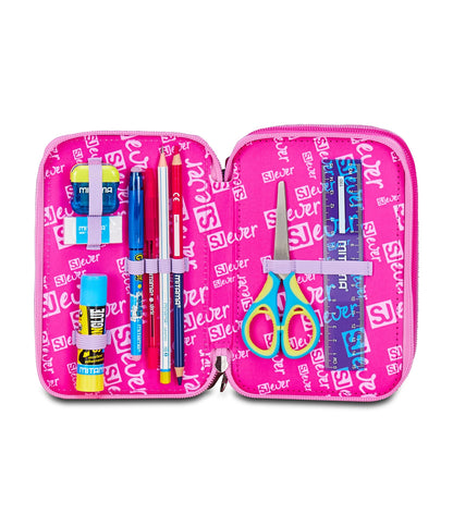 Astuccio 3 Zip Fixstar Girl SJ Ever - Seven Junior Ever