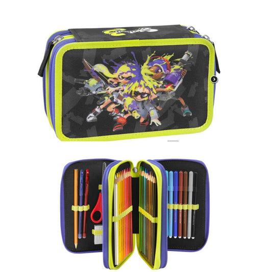 Astuccio 3 zip con corredo Splatoon - Panini