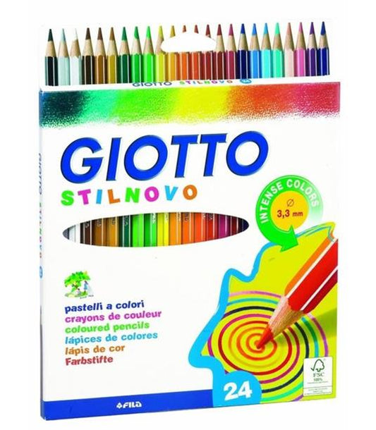 Pastelli Giotto Stilnovo confezione 24 matite colorate