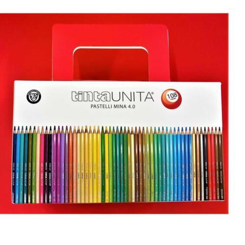 Tinta Unita Skyline Pastelli Mina 4.0 Valigetta 108 Colori- PoolOver