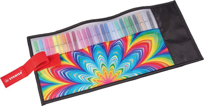 Pennarello Premium - STABILO Pen 68 - Rollerset con 25 colori assortiti  punta da 1mm - ARTY Edition
