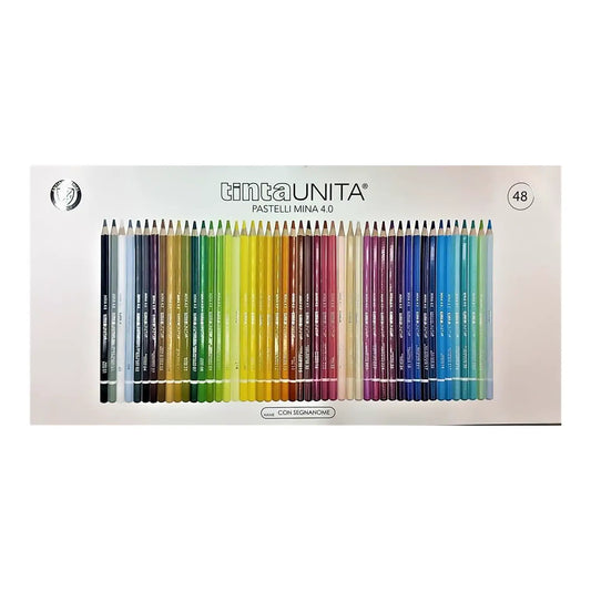Tinta Unita Skyline Pastelli Mina 4.0 Confezione da 48 Colori - PoolOver