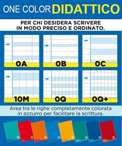 Quaderno Maxi per disgrafia - Fogli da 100gr - Quaderni didattici Rig. 10mm