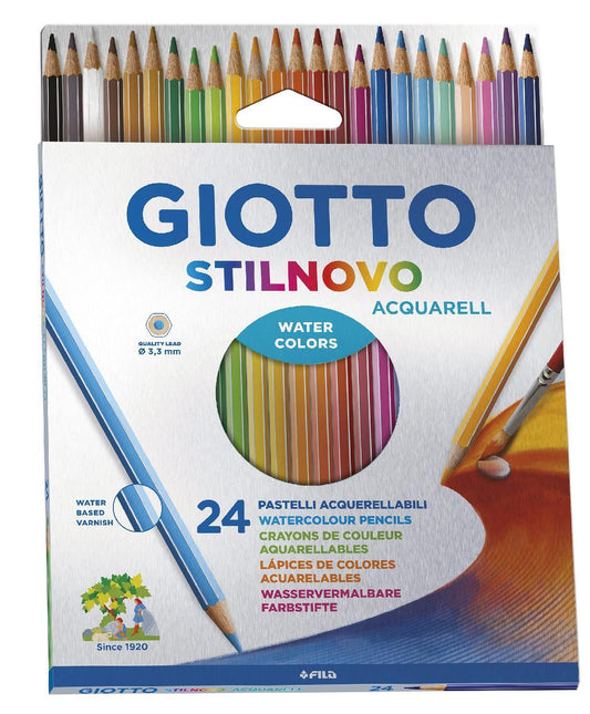 Pastelli Giotto Stilnovo acquerellabili - Conf. 24pz-