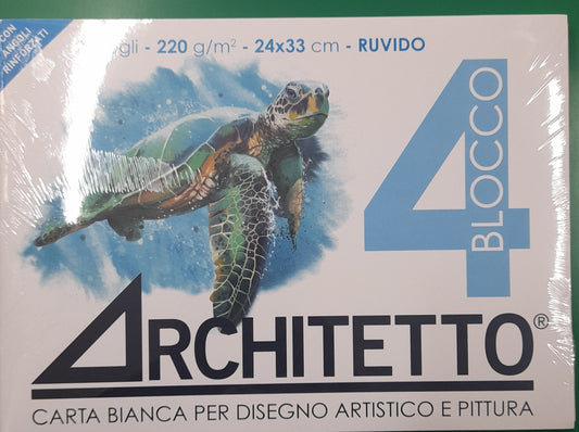 Album da disegno F4 Architetto ruvido 24x33 - 220 g/mq - 20 fg