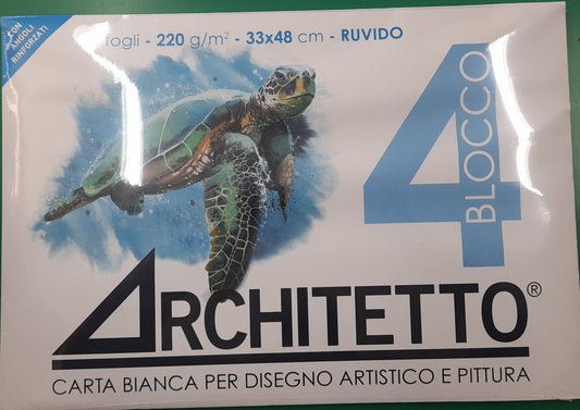 Album da disegno F4 Architetto ruvido 33x48 - 220 g/mq - 20 fg