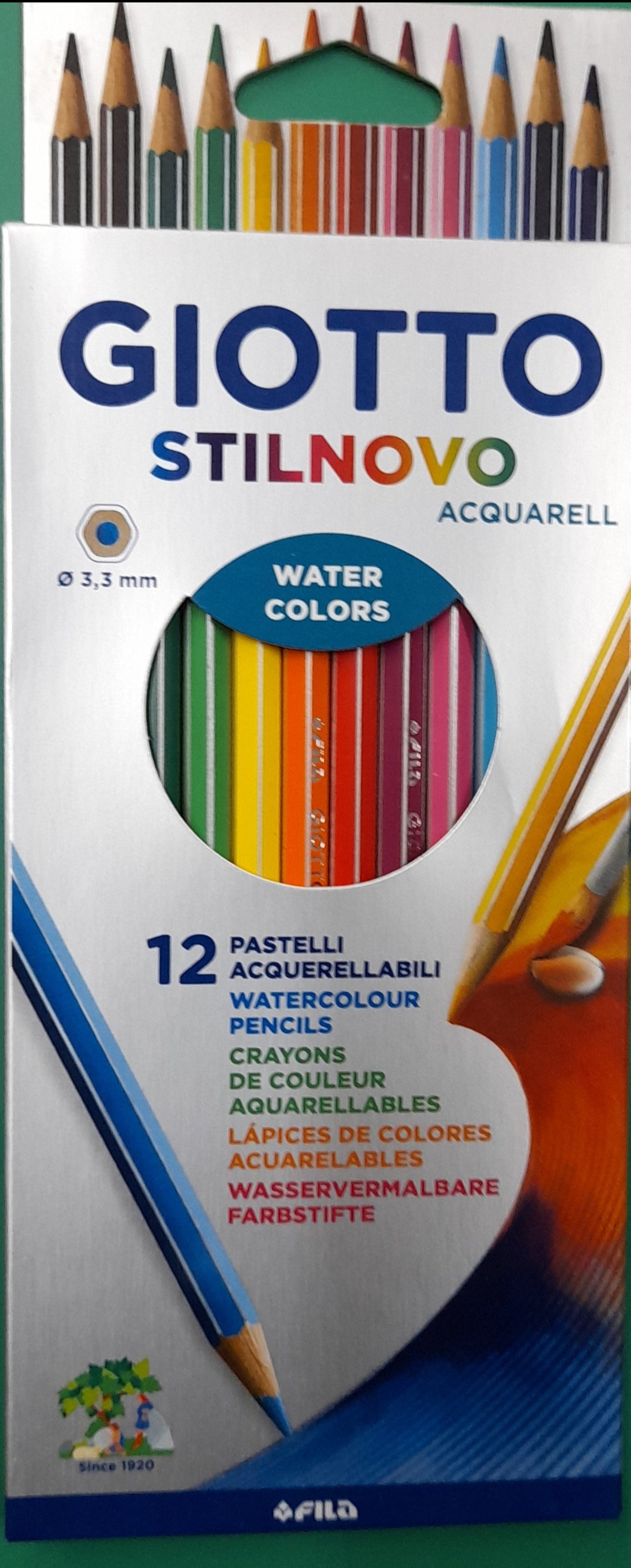 Pastelli Giotto Stilnovo acquarellabili - Conf.12 pastelli -