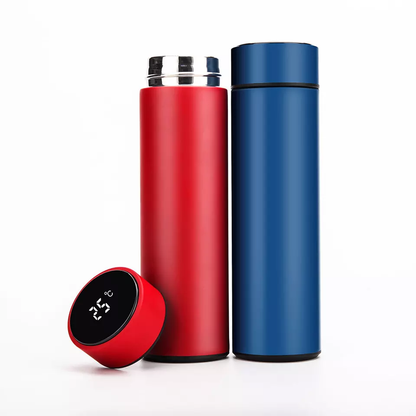 Termos Bevande Calde e Fredde 500ml Acciaio Inox Bottiglia Termica Display Temperatura LED