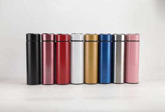 Termos Bevande Calde e Fredde 500ml Acciaio Inox Bottiglia Termica Display Temperatura LED
