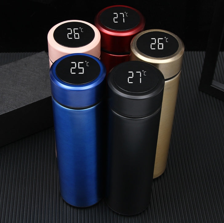 Termos Bevande Calde e Fredde 500ml Acciaio Inox Bottiglia Termica Display Temperatura LED