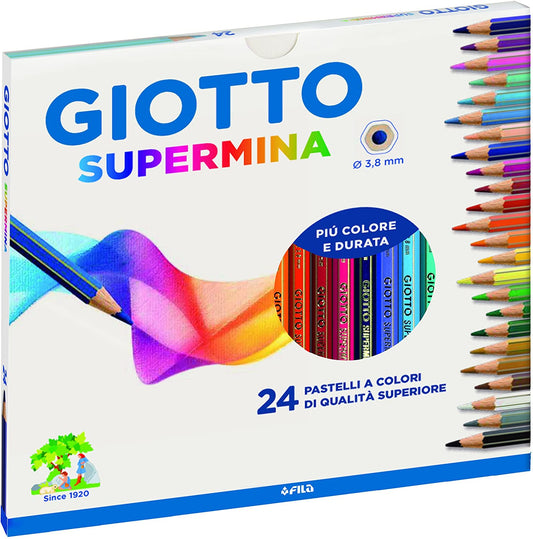 Giotto Fila Supermina Conf 24 Mina 3,8mm pastelli a matita