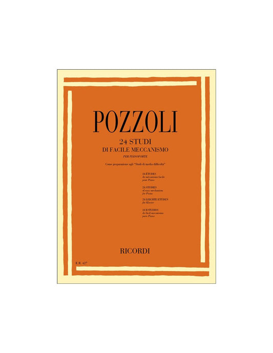 24 Studi di facile meccanismo per pianoforte - Pozzoli