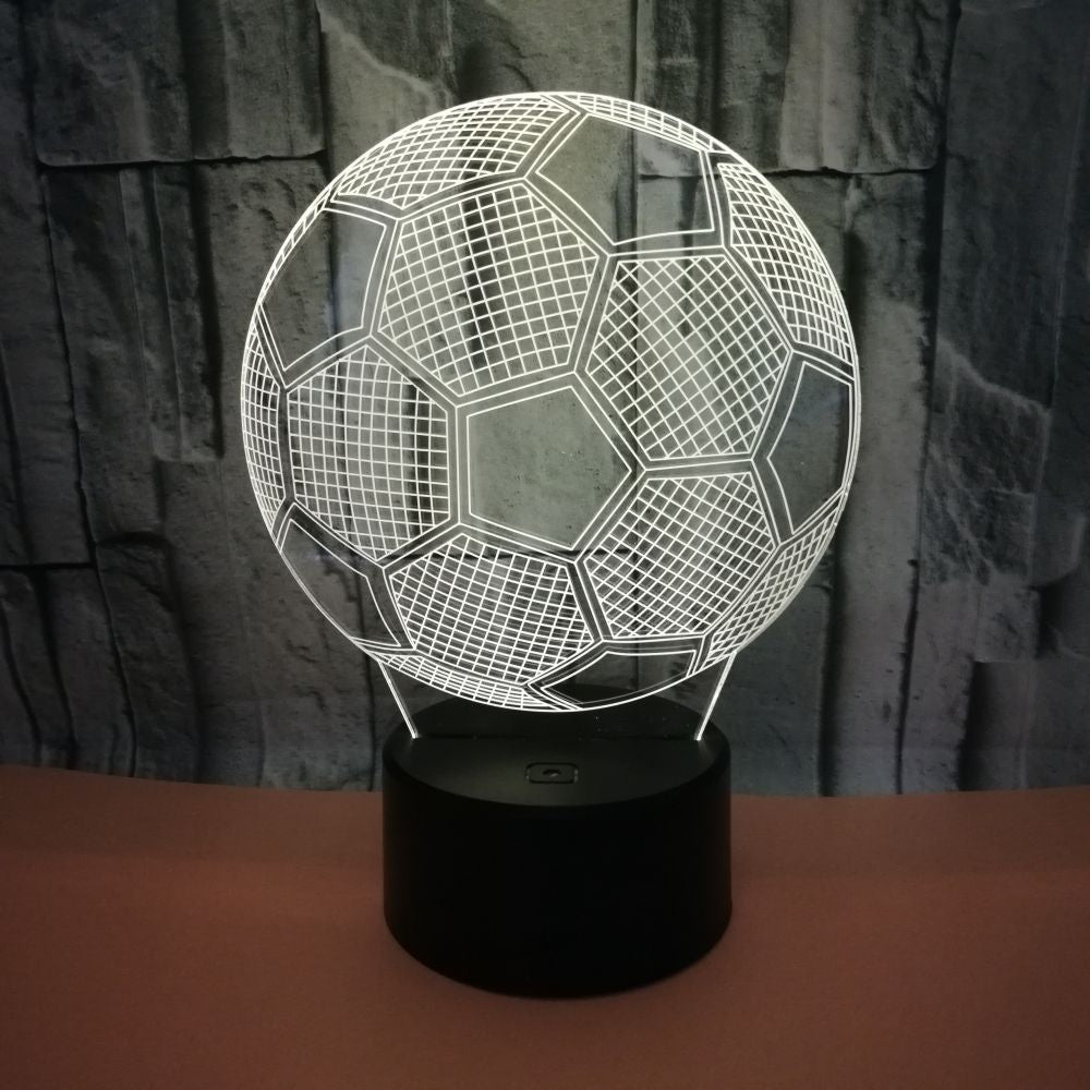 Lampada LED 3D pallone da calcio ottimo idea regalo