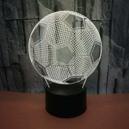 Lampada LED 3D pallone da calcio ottimo idea regalo