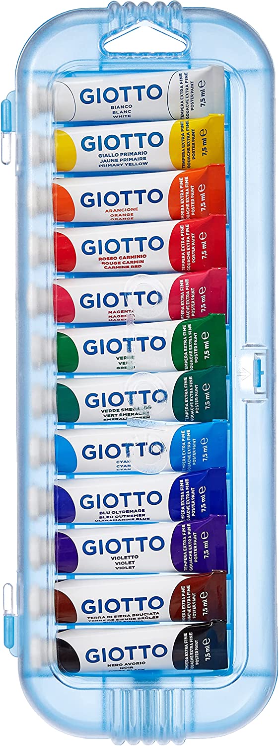 Tempera Giotto extra tubetti da 12 x 7,5 ml  extra fine