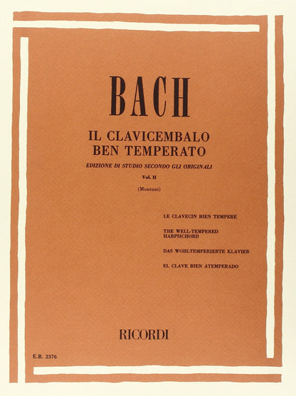 Il clavicembalo ben temperato vol II Bach(Montani) - Ed. Ricordi