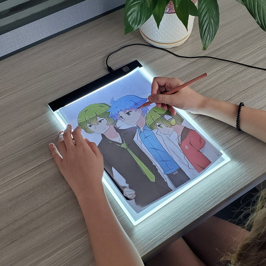 Tavola lavagnetta Pad luminosa LED da disegno formato A4