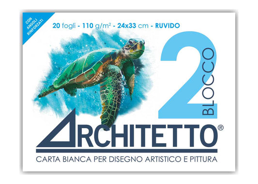 Album da disegno F2 architetto ruvido 110 g/mq 24x33