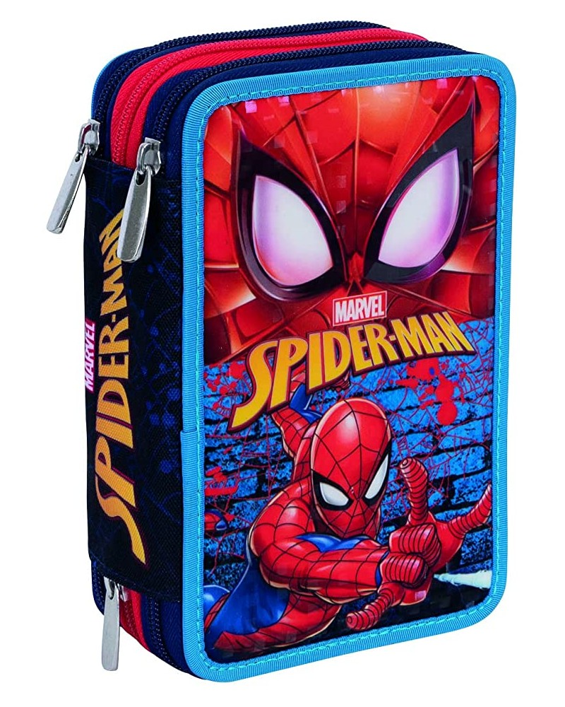 Astuccio 3 Zip Seven Sj SPIDER MAN CRIME FIGHTER Blu X33041