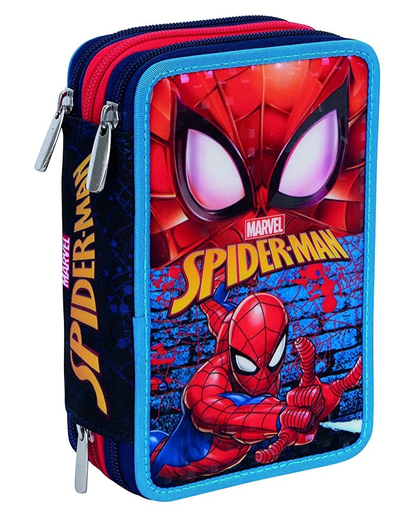 Astuccio 3 Zip Seven Sj SPIDER MAN CRIME FIGHTER Blu X33041