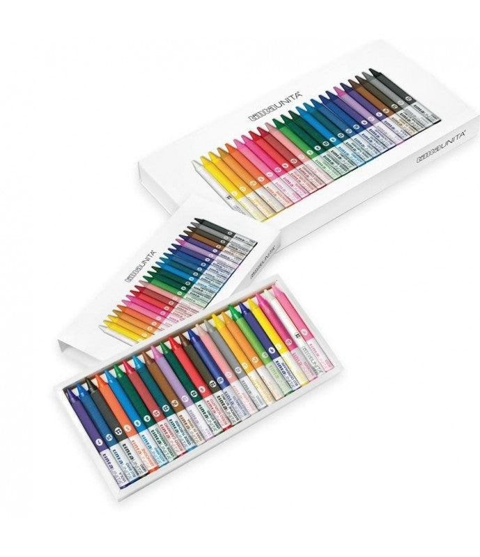 Pastelli a cera da 24 -Tinta unita-